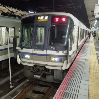 奈良駅から木津駅の乗車記録(乗りつぶし)写真