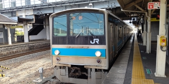 木津駅から京都駅の乗車記録(乗りつぶし)写真