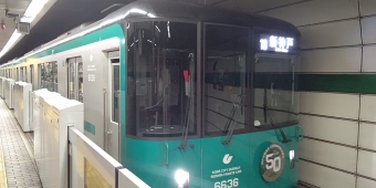 新長田駅から三宮駅の乗車記録(乗りつぶし)写真