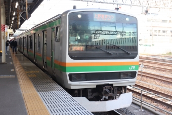 宇都宮駅から小山駅の乗車記録(乗りつぶし)写真