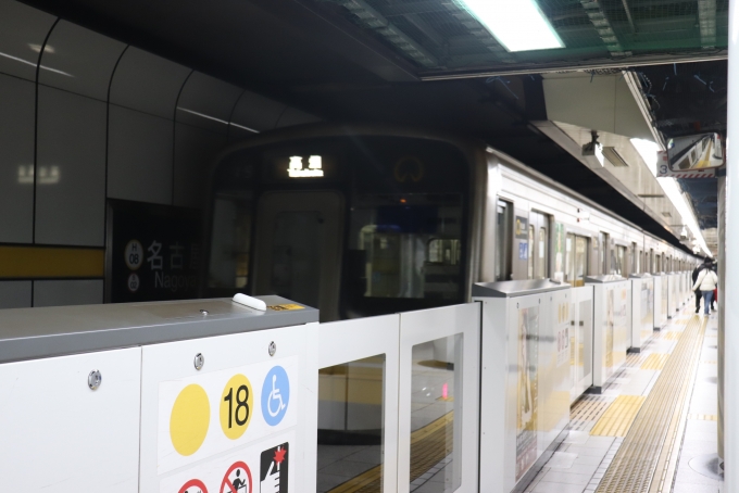鉄道乗車記録の写真:乗車した列車(外観)(1)        「名古屋下車後に撮影。
混雑していたので安全を確認してから撮影。」