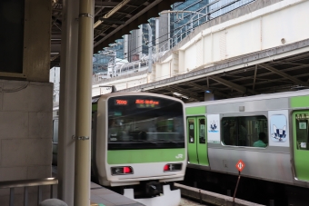 上野駅から東京駅の乗車記録(乗りつぶし)写真