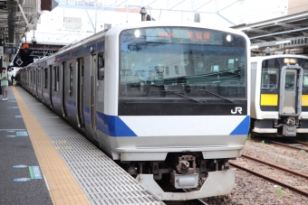 水戸駅から勝田駅の乗車記録(乗りつぶし)写真