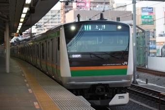 浦和駅から上野駅の乗車記録(乗りつぶし)写真