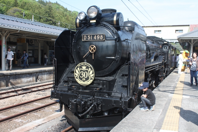 鉄道乗車記録の写真:乗車した列車(外観)(1)          「最後尾にはD51 498」