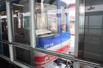 住之江公園駅からコスモスクエア駅:鉄道乗車記録の写真