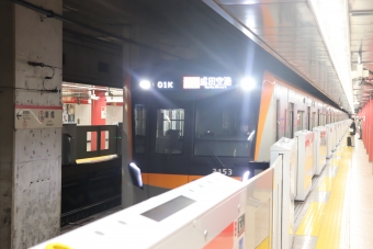 新橋駅から日本橋駅の乗車記録(乗りつぶし)写真