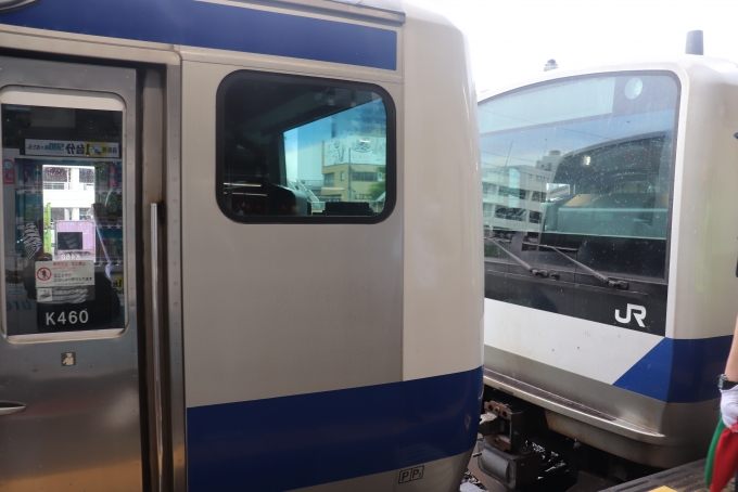 鉄道乗車記録の写真:乗車した列車(外観)(2)        「後5両連結作業」