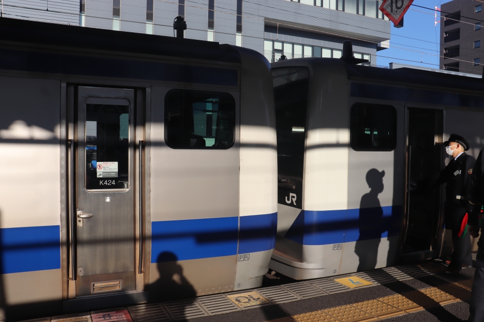 鉄道乗車記録「土浦駅から上野駅」乗車した列車(外観)の写真(3) by フレッシュマリオ 撮影日時:2021年11月13日
