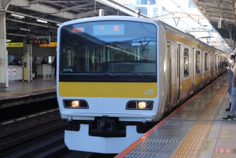 秋葉原駅から平井駅の乗車記録(乗りつぶし)写真