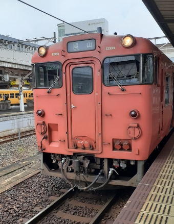 備中高松駅から岡山駅の乗車記録(乗りつぶし)写真