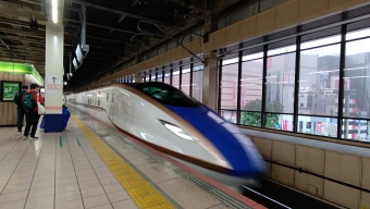 大宮駅から新潟駅の乗車記録(乗りつぶし)写真
