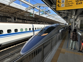 新大阪駅から博多南駅の乗車記録(乗りつぶし)写真