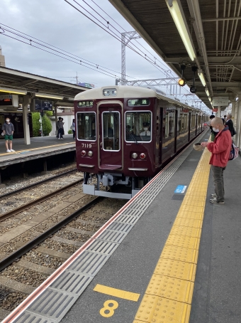塚口駅から夙川駅の乗車記録(乗りつぶし)写真