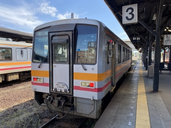 津山駅から新見駅の乗車記録(乗りつぶし)写真