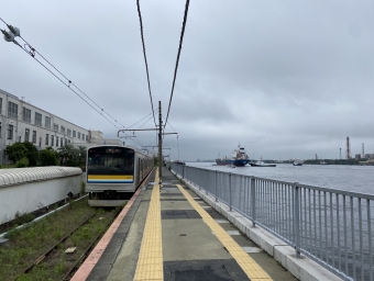 海芝浦駅から国道駅の乗車記録(乗りつぶし)写真