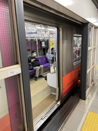 二条駅から三条京阪駅の乗車記録(乗りつぶし)写真
