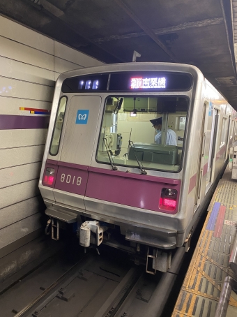 渋谷駅から三越前駅の乗車記録(乗りつぶし)写真