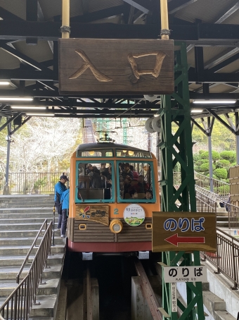 黒川駅からケーブル山上駅の乗車記録(乗りつぶし)写真