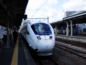 長崎駅から博多駅の乗車記録(乗りつぶし)写真