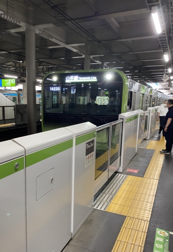 日暮里駅から目黒駅の乗車記録(乗りつぶし)写真