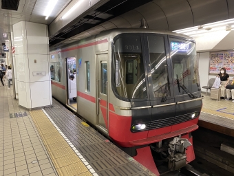 名鉄岐阜駅から名鉄名古屋駅の乗車記録(乗りつぶし)写真