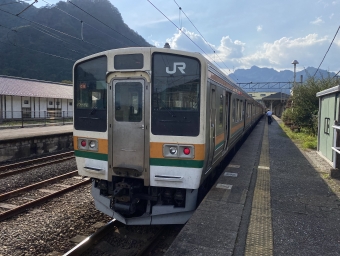 横川駅から高崎駅の乗車記録(乗りつぶし)写真