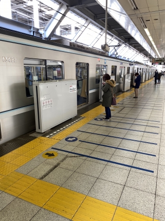 中目黒駅から北千住駅の乗車記録(乗りつぶし)写真