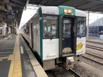 小牛田駅から新庄駅の乗車記録(乗りつぶし)写真