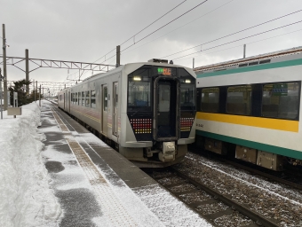 余目駅から村上駅の乗車記録(乗りつぶし)写真