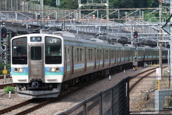 高尾駅から山梨市駅の乗車記録(乗りつぶし)写真