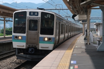 山梨市駅から高尾駅の乗車記録(乗りつぶし)写真