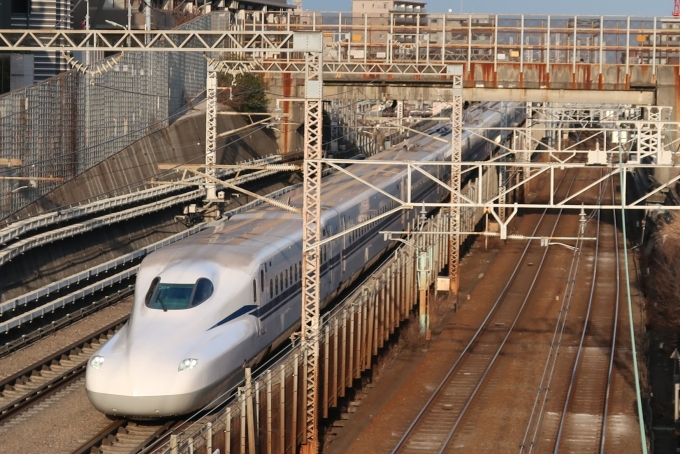 鉄道乗車記録の写真:列車・車両の様子(未乗車)(7)        「西馬込駅から歩いて15分くらいのところに横須賀線と東海道新幹線が並走する区間がある。」