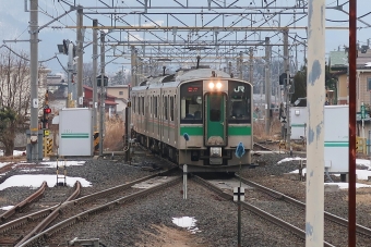 羽前千歳駅から天童駅の乗車記録(乗りつぶし)写真