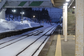 真室川駅から及位駅の乗車記録(乗りつぶし)写真