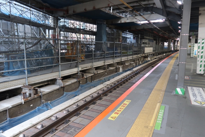 鉄道乗車記録の写真:駅舎・駅施設、様子(4)        「渋谷駅山手線外回りの旧ホーム」
