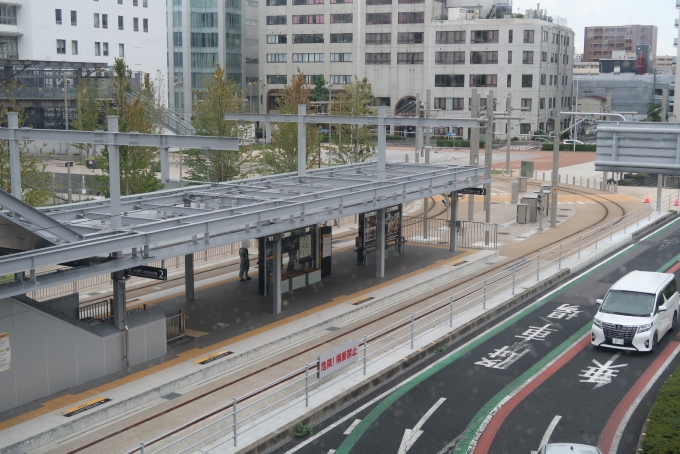 鉄道乗車記録の写真:駅舎・駅施設、様子(8)        「宇都宮LRT開業前のようす」