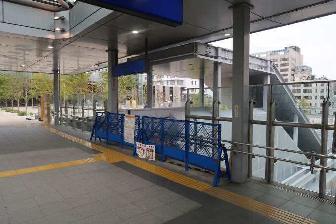 鉄道乗車記録の写真:駅舎・駅施設、様子(15)        「LRT開業前のようす」