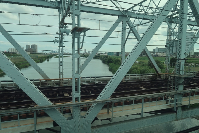 鉄道乗車記録の写真:車窓・風景(3)        「多摩川を渡る」