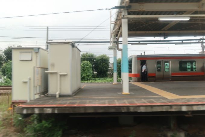 鉄道乗車記録の写真:車窓・風景(8)     「ほぼ全ての武蔵野線が終点となる府中本町を通過。」