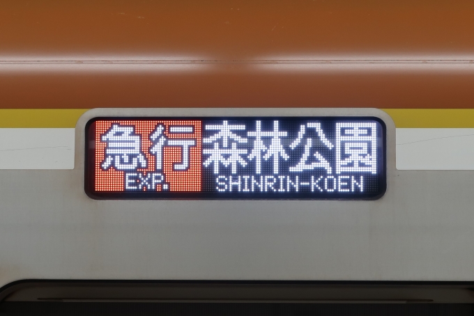 鉄道乗車記録の写真:方向幕・サボ(1)        「1日1本のS運用Fなし急行森林公園行」