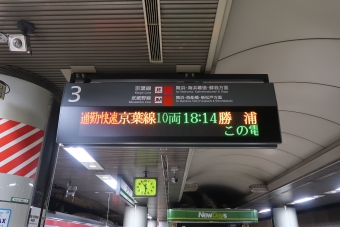 東京駅から勝浦駅の乗車記録(乗りつぶし)写真