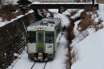 遠野駅から荒谷前駅の乗車記録(乗りつぶし)写真