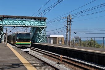 根府川駅から真鶴駅の乗車記録(乗りつぶし)写真