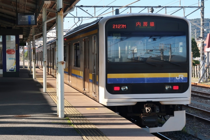 鉄道乗車記録の写真:乗車した列車(外観)(30)        「折り返し2127M木更津行き」