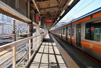 新宿駅から高尾駅の乗車記録(乗りつぶし)写真