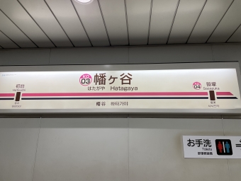幡ヶ谷駅 写真:駅名看板