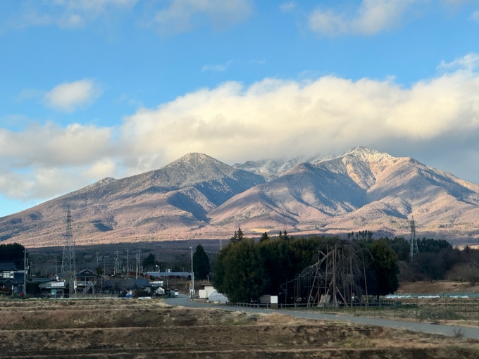 鉄道乗車記録の写真:車窓・風景(1)     「八ヶ岳！」