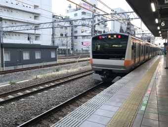 三鷹駅から立川駅の乗車記録(乗りつぶし)写真