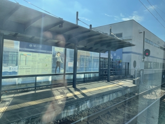 富山駅停留場から東岩瀬駅の乗車記録(乗りつぶし)写真